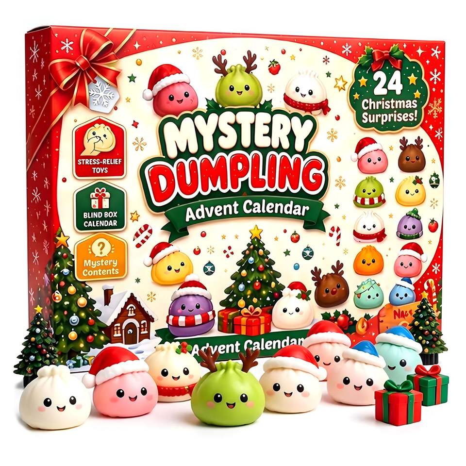 2026 Christmas 24-Piece Dumpling Squishy Advent Calendar – wholesale product image