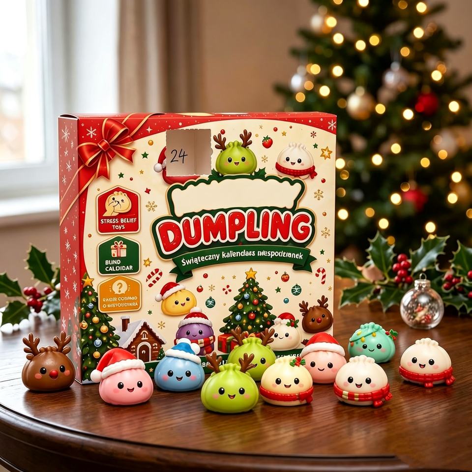 2026 Christmas 24-Piece Dumpling Squishy Advent Calendar - Image 5