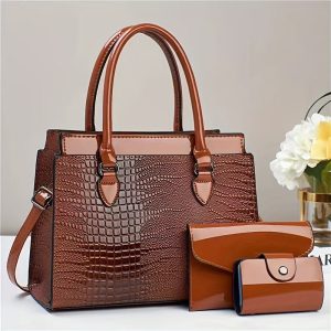 2026 Fashion PU Handbag with Zipper Closure