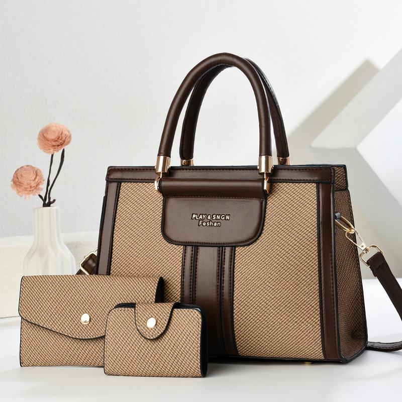 Women's PU Leather Casual Tote Handbag - Image 5