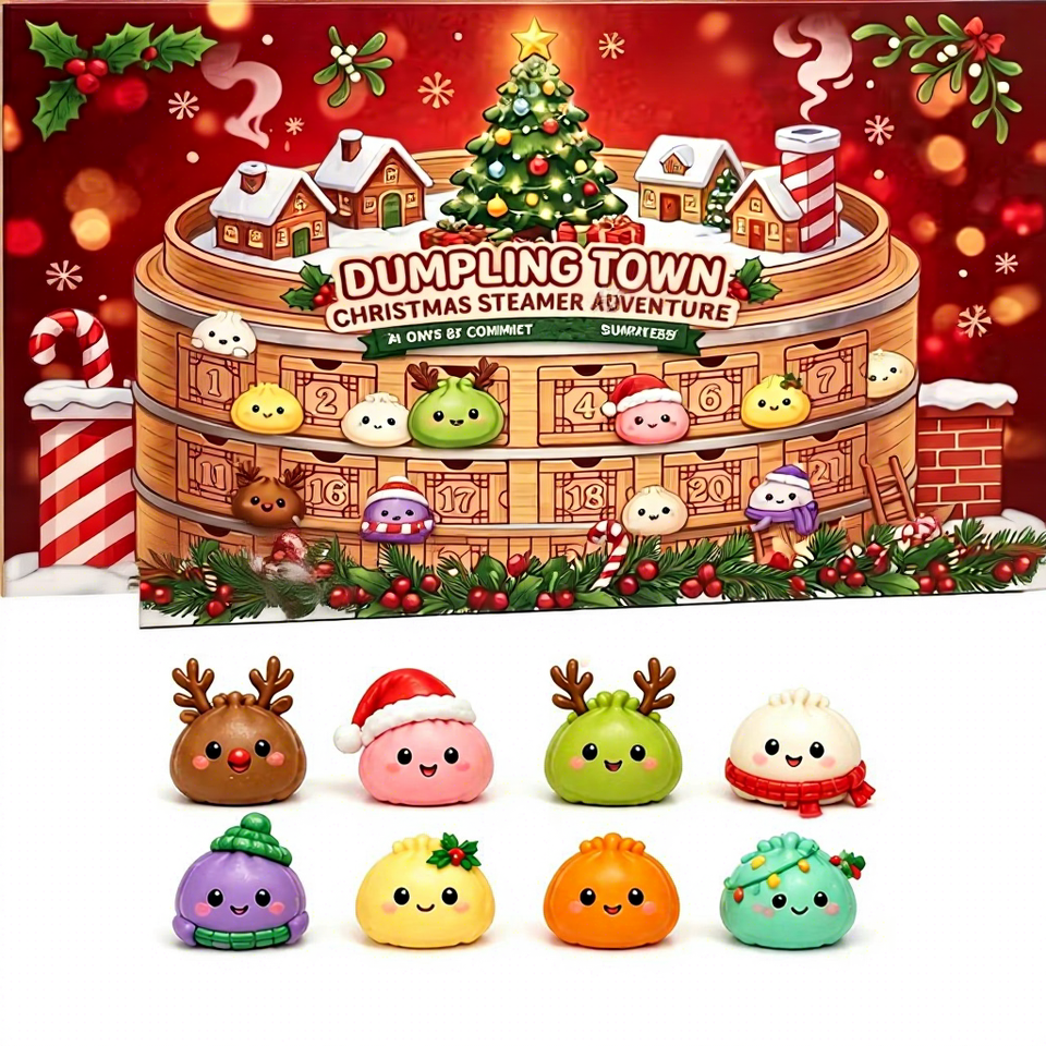 Christmas Squishy Dumpling Mystery Box Advent Calendar - Image 5