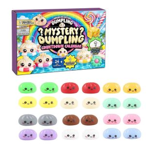 24PCS Mystery Dumpling Blind Box Advent Calendar Squishy Toy Set