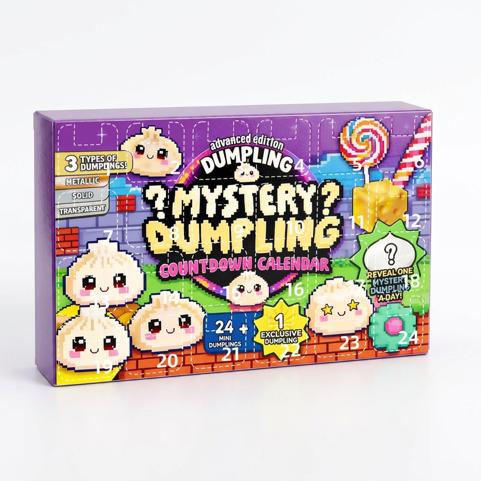 24PCS Mystery Dumpling Blind Box Advent Calendar Squishy Toy Set - Image 5