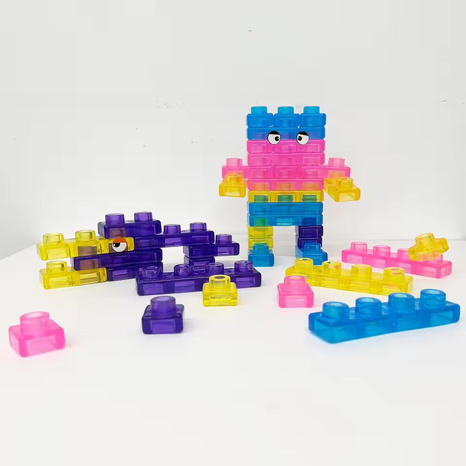 Soft Silicone Squishy Building Blocks Set | 40-Piece Sensory Toy - Image 3