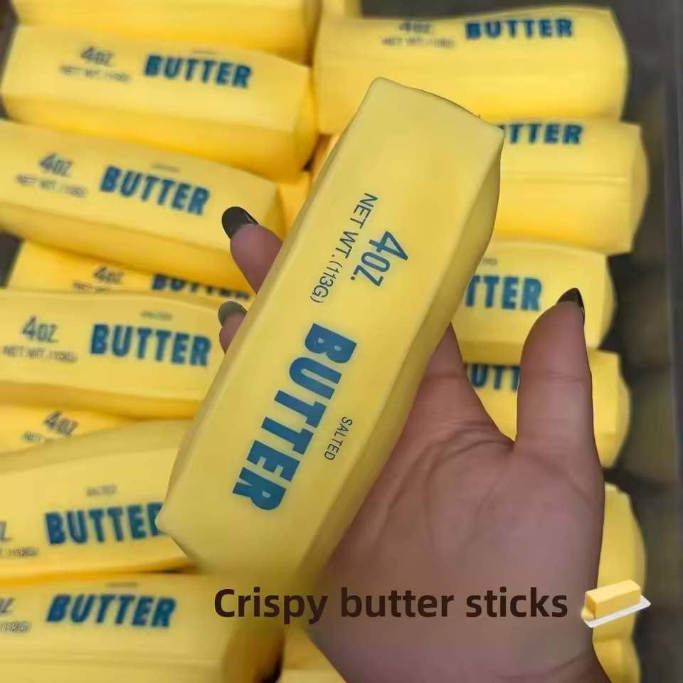 Butter Stick Building Block Squishy Toy | Crunchy Sound Fidget Toy - Image 4