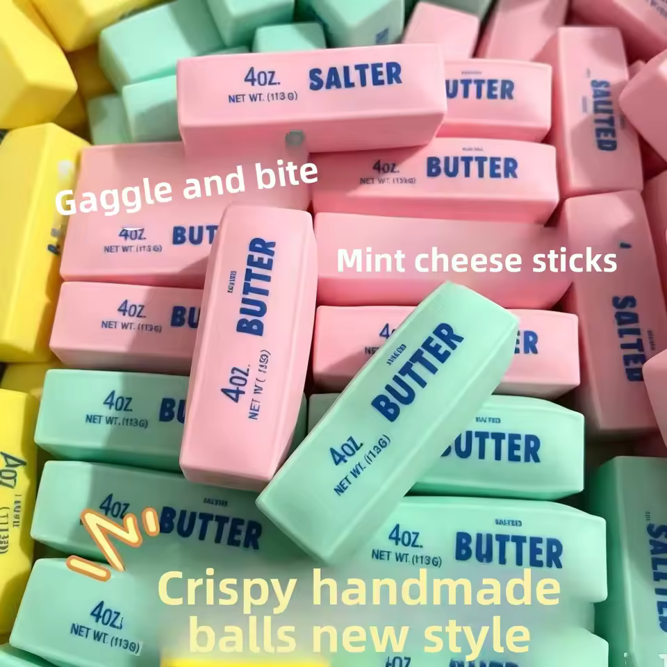 Butter Stick Building Block Squishy Toy | Crunchy Sound Fidget Toy - Image 3