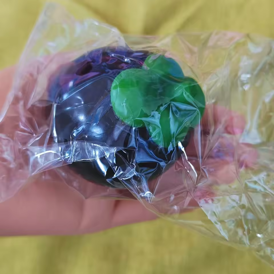 Mangosteen Building Block Squishy | Crunchy Sensory Stress Relief Toy - Image 4