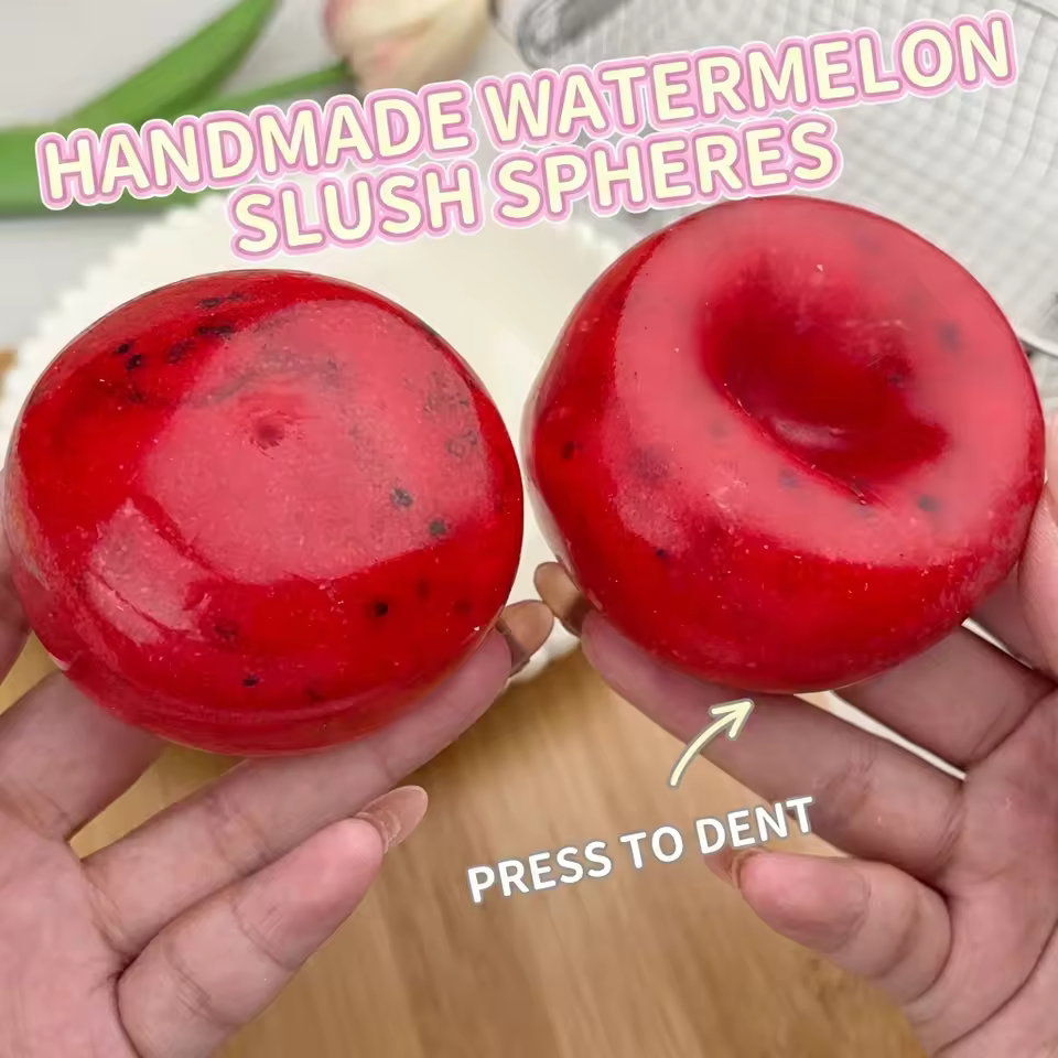 Watermelon slush crunchy squishy squeeze ball