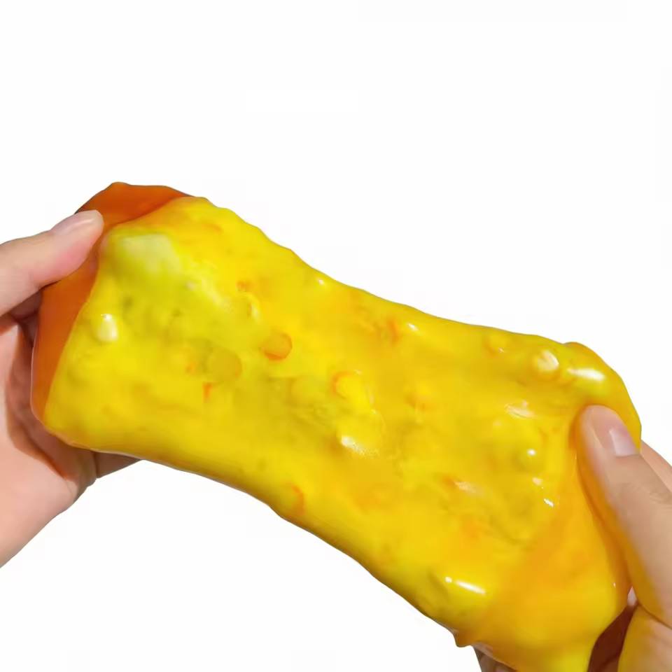 Caramel pudding crunchy TPR squishy toy