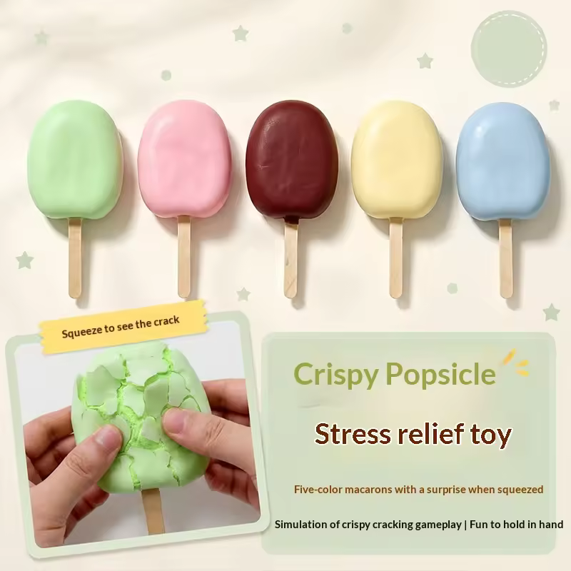 Crackling Ice Pop Squishy Toy | Crunchy ASMR Stress Relief Fidget Toy - Image 4