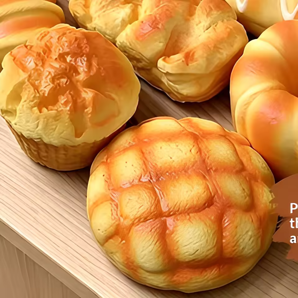 Bread & Croissant Squishy Toy | Slow-Rebound Food Fidget Toy – wholesale product image