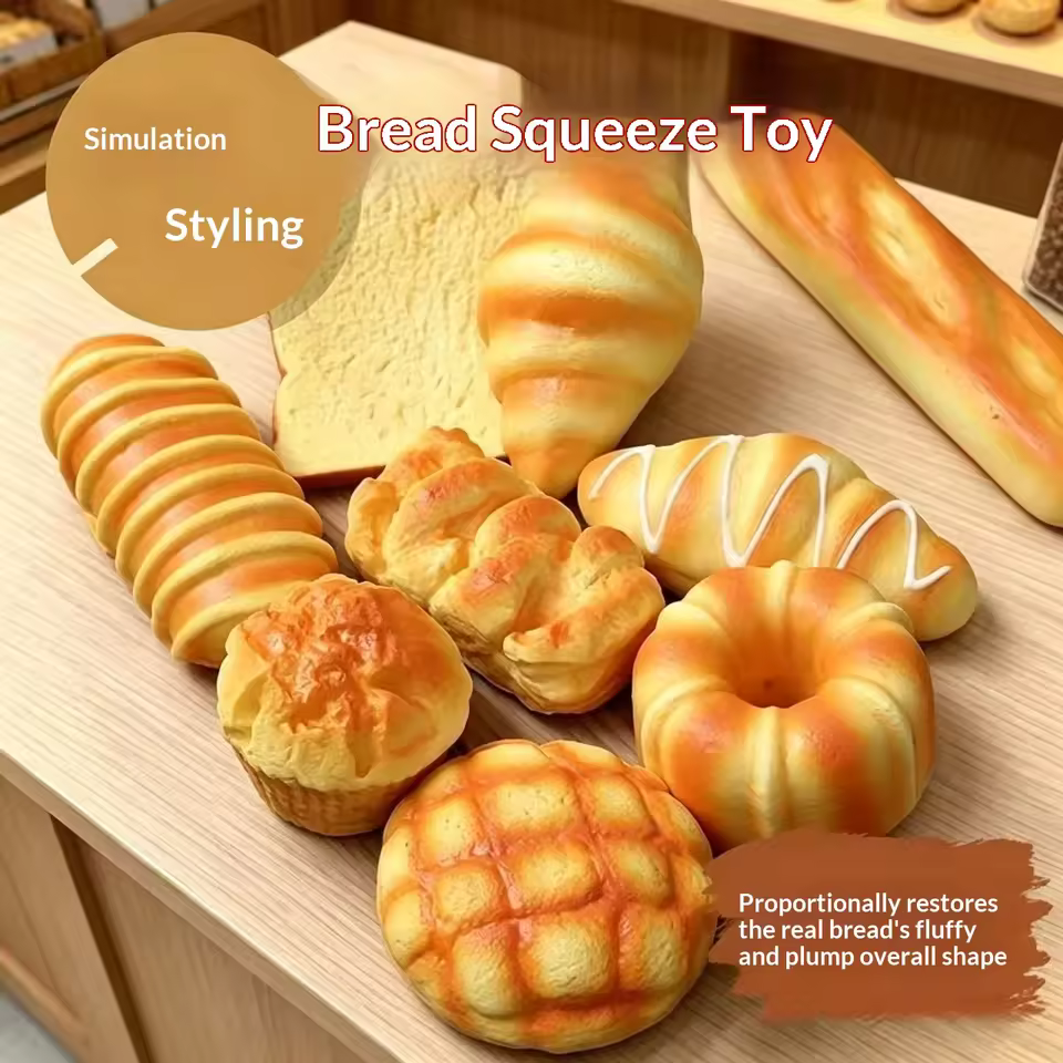 Bread and croissant slow-rebound squishy toy