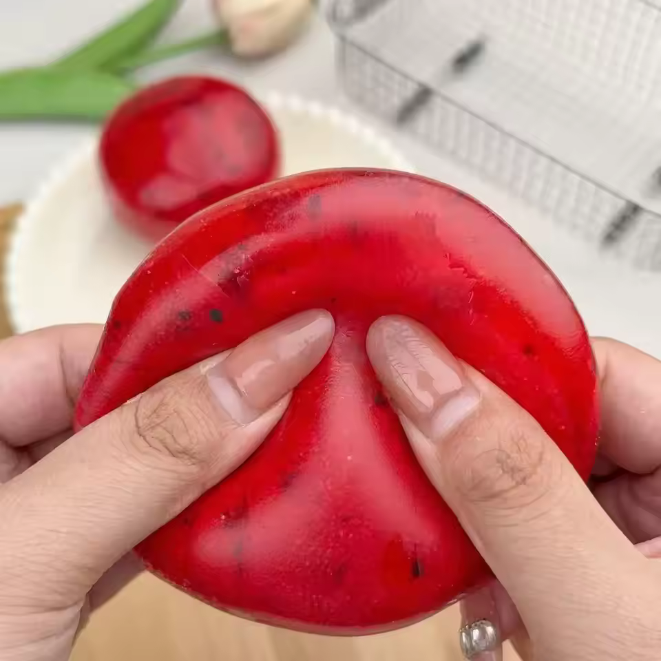 Watermelon Slush Crunchy Squishy Ball | Sensory Stress Relief Toy – wholesale product image