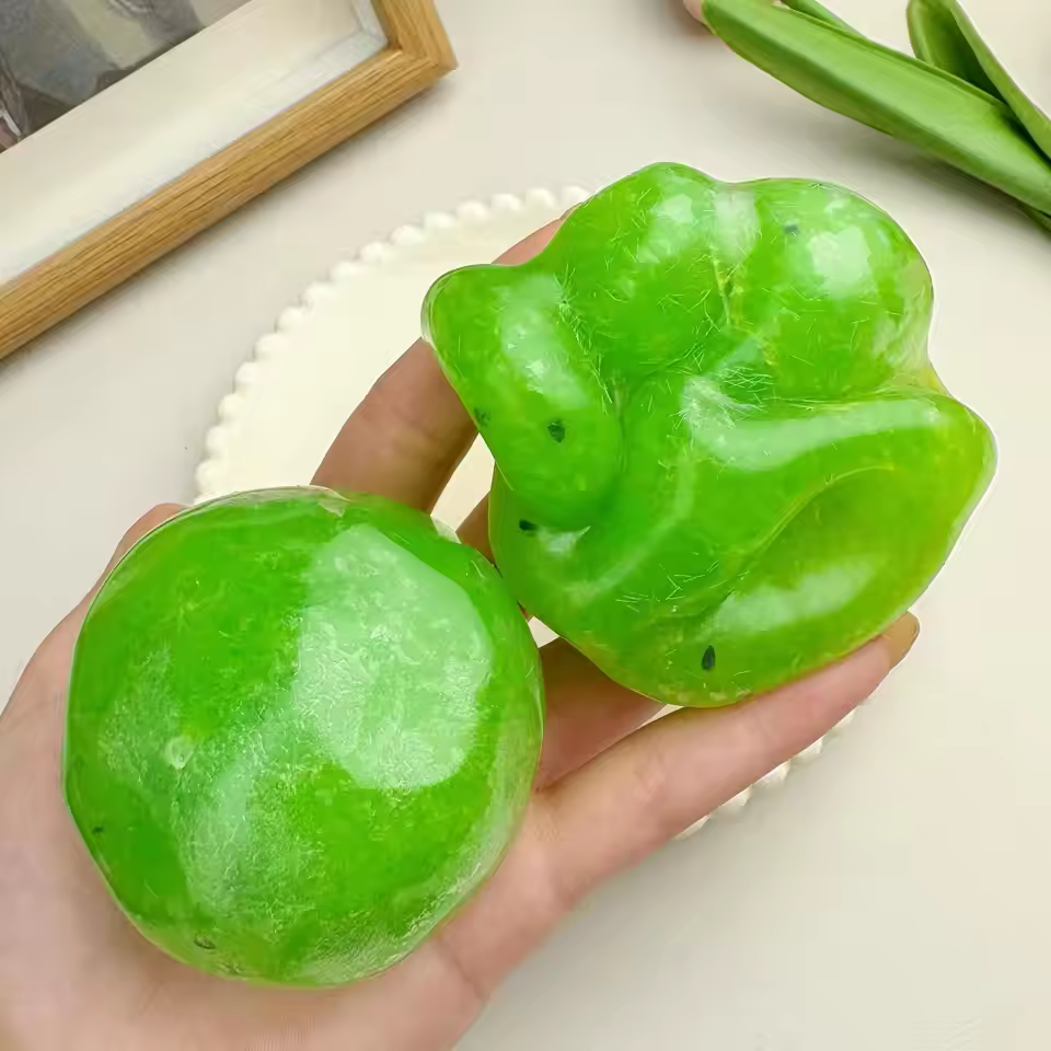 Watermelon Slush Crunchy Squishy Ball | Sensory Stress Relief Toy - Image 4