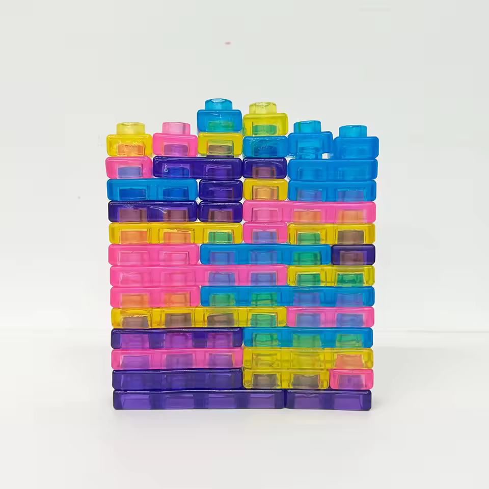 Soft Silicone Squishy Building Blocks Set | 40-Piece Sensory Toy - Image 2